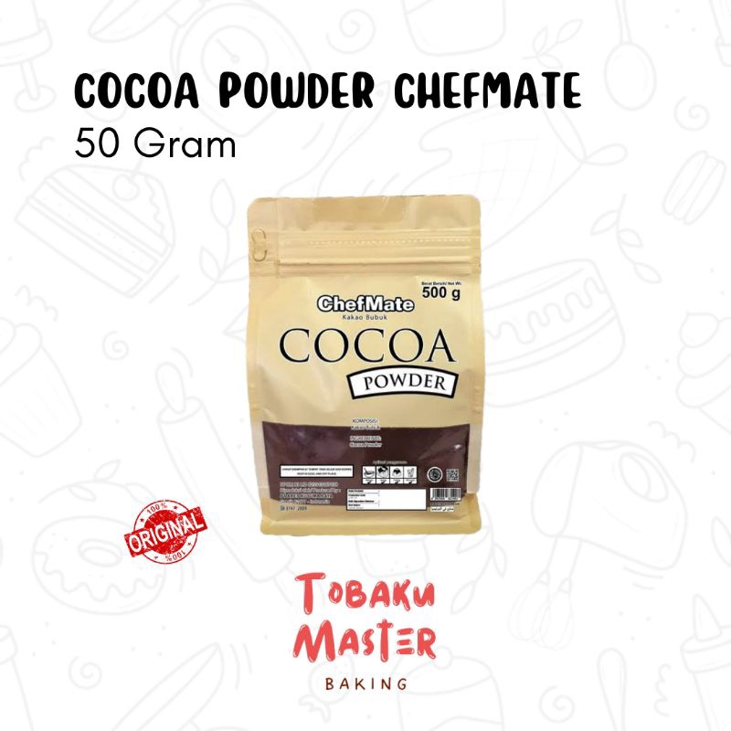 

[ 50 GRAM ] Cocoa Powder Chefmate Brown 50 Gram