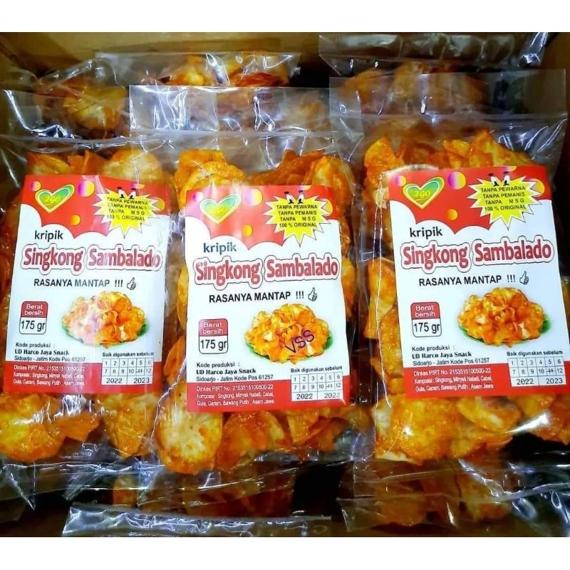 

Kripik Singkong Sambalado 175 Gr