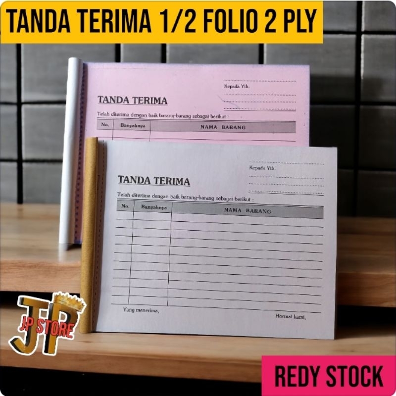 

BUKTI TANDA TERIMA BARANG 2 PLY 1/2 FOLIO - SIAP KIRIM