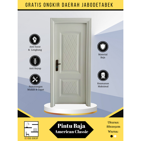 Pintu Utama / Pintu Baja American Classic / Pintu Rumah