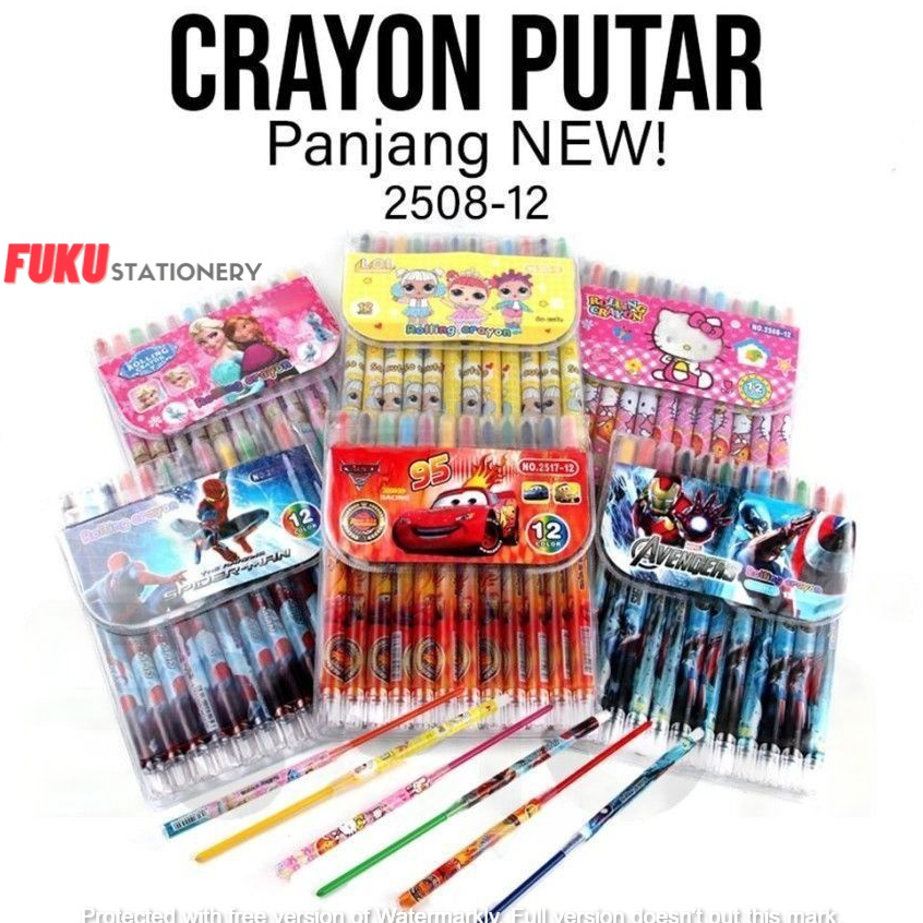 

Sale Crayon putar PANJANG / Rolling Crayon / crayon putar Ready Stock