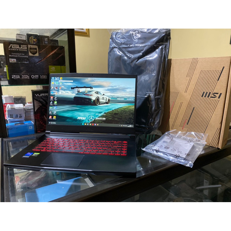 Laptop game murah MSI GF63 Thin Core i7 11800H like new