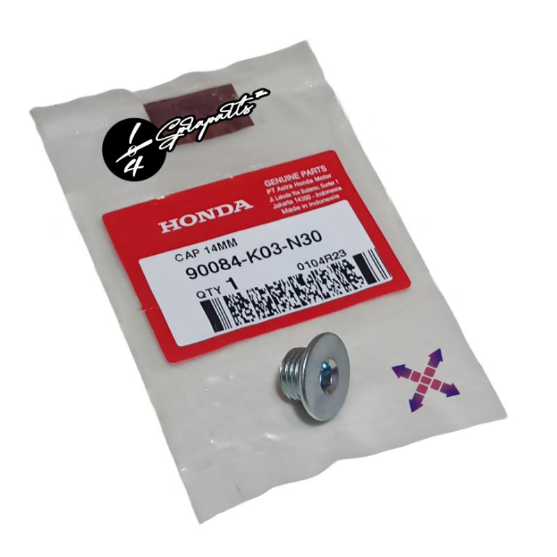 Baut Tutup Cover Mesin/ Cap 14mm – Sonic 150, Supra GTR, CBR 150R K45G, CB150R StreetFire
