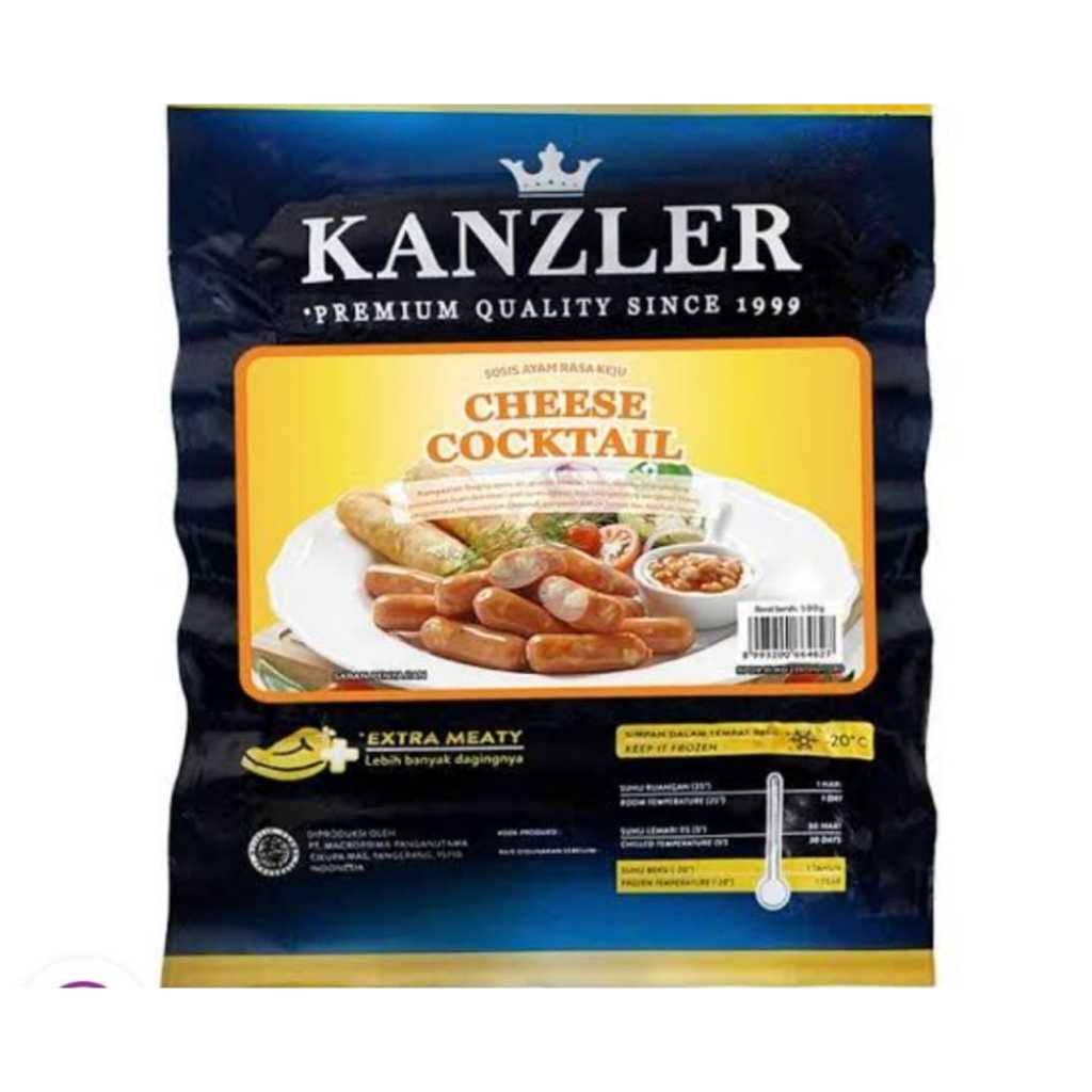 

KANZLER Sosis Cheese Cocktail 500gr | Frozen Food I Sosis Ayam