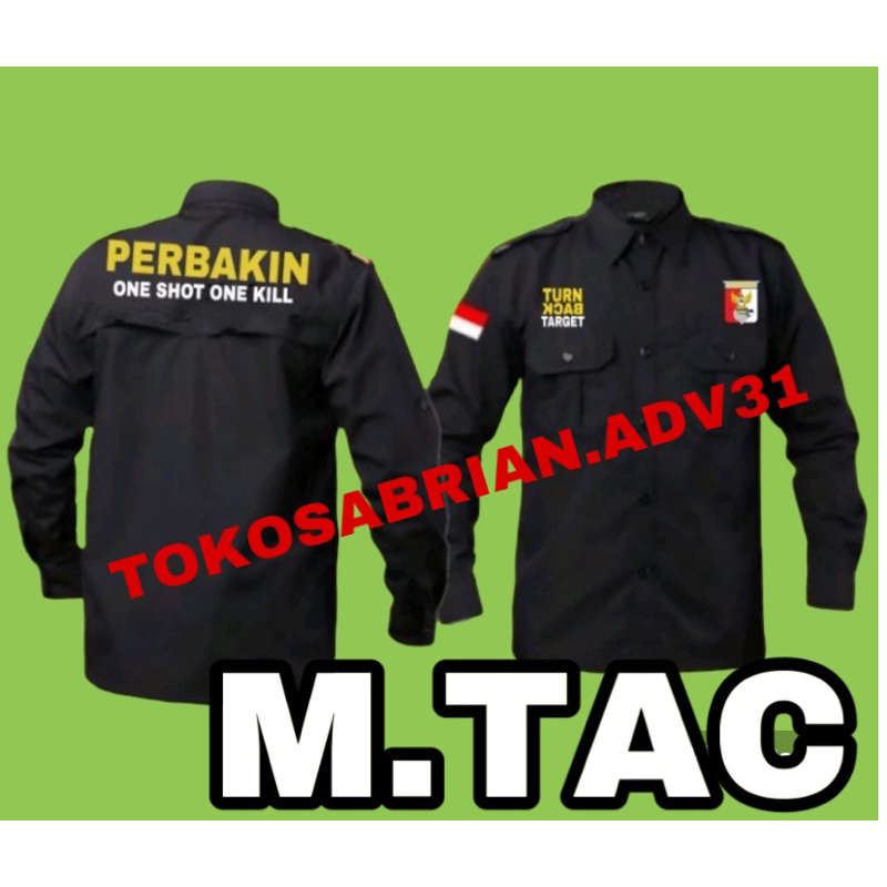 KEMEJA PERBAKIN SERAGAM PERBAKIN KEMEJA BORDIR