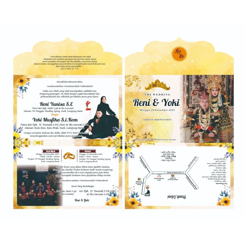 undangan amplop/undangan murah/undangan kekinian
