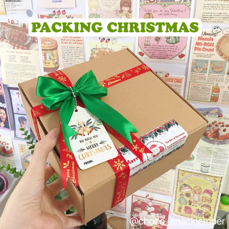 

EXTRA PACKING Hampers Natal | BOX MOTIF [untuk gift box]
