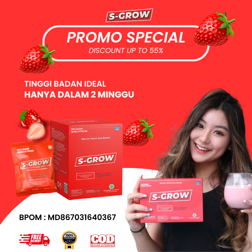 

S-GROW ORIGINAL Susu Peninggi Badan Susu Kalsium Murni Terbaik Untuk Remaja dan Dewasa