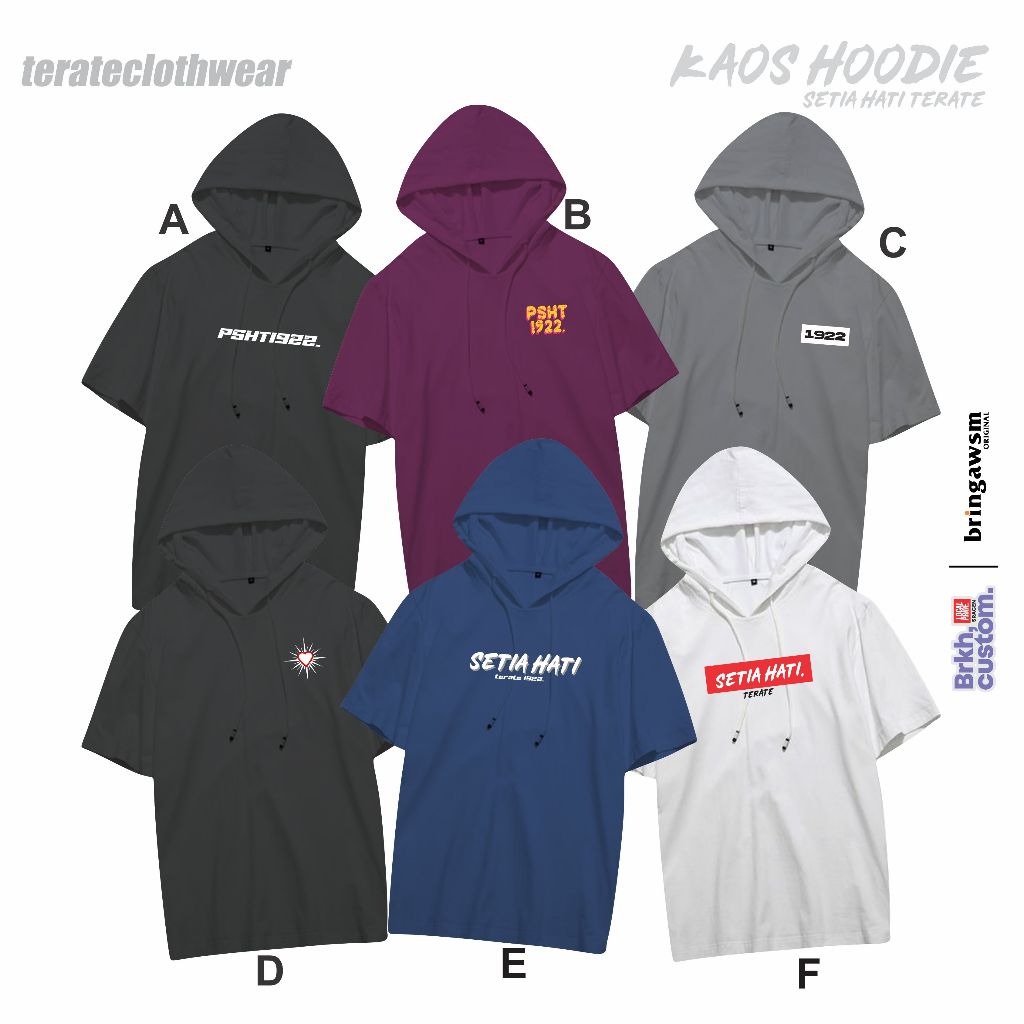 KAOS HOODIE PSHT 1922 TERMURAH BEST SELLER DISTRO BANDUNG BRKHCUSTOM