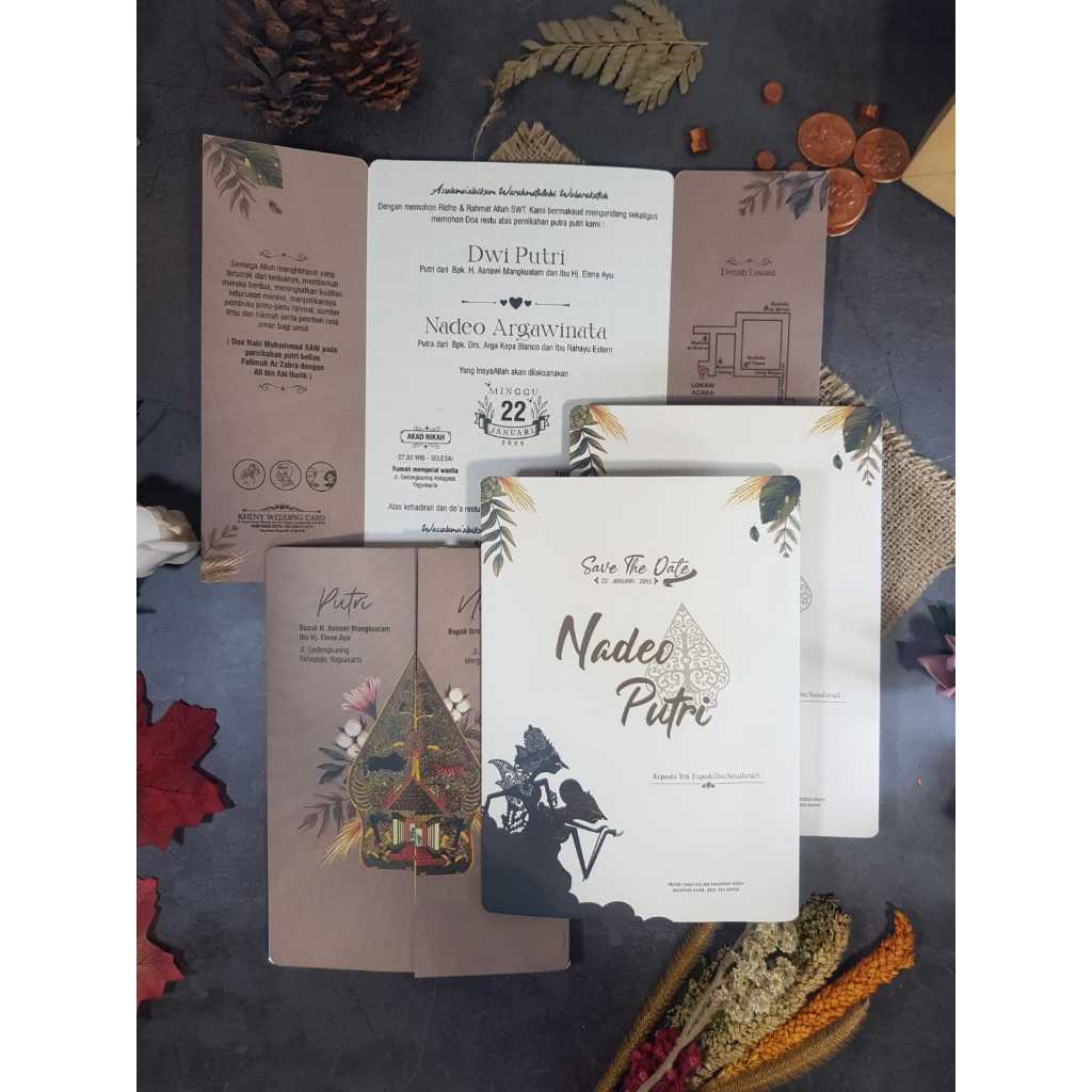 undangan gunungan adat jawa undangan wayang undangan pernikahan murah