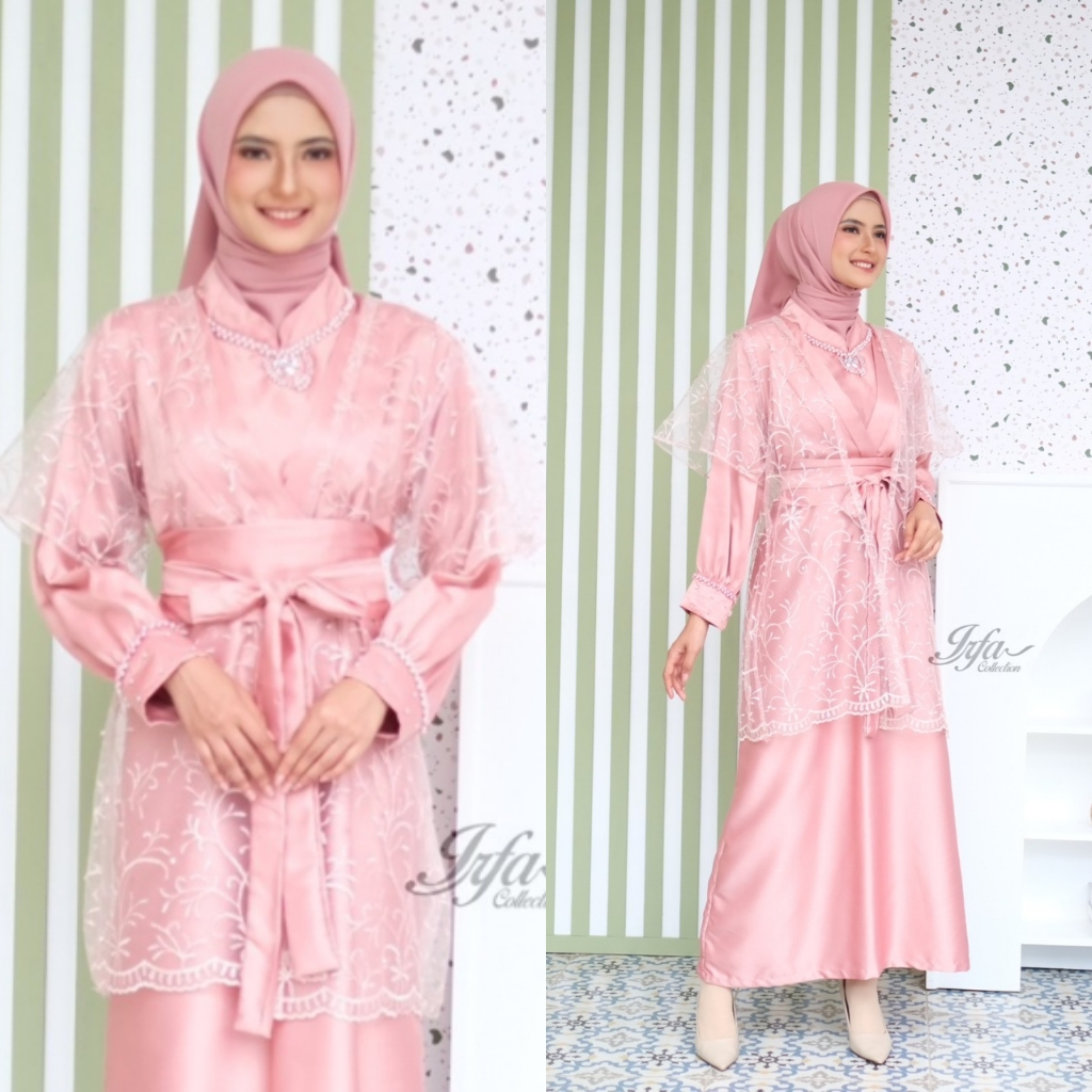 RAYYA Dress Kondangan Wisuda Lamaran Baju muslim Lebaran Gamis Brokat Modern Seragam Bridesmaid Terb