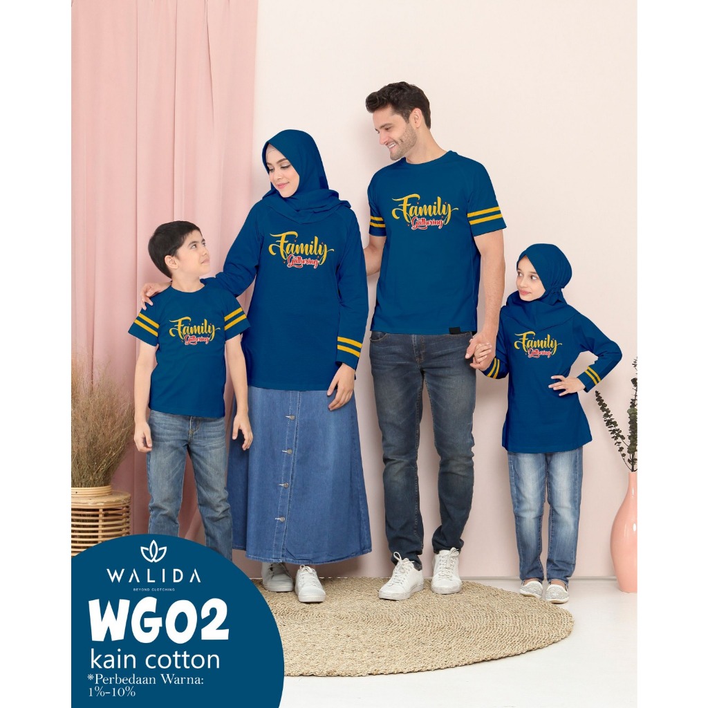 BAJU COUPLE KELUARGA ATASAN SARIMBIT KELUARGA KAOS COUPLE warna putih nevy naham katun kombed