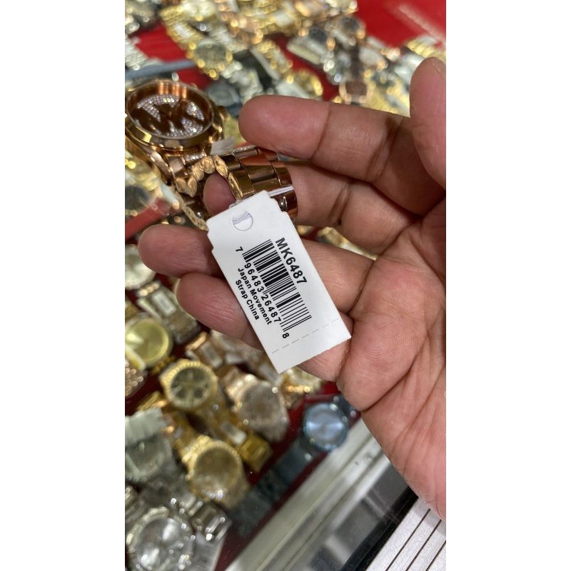 JAM TANGAN WANITA FASHION MK MK6487 ROSEGOLD ORI BM