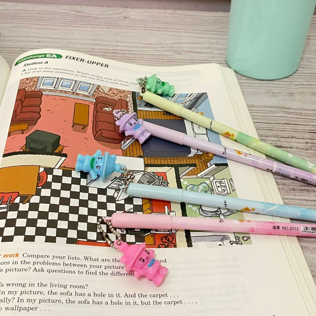 

Pen Gantungan bentuk Boneka Kayu tinta warna biru harga Murah Pulpen Gantungan bentuk Boneka Kartun ready 4 Warna Stationary Fancy Kekinian Bisa COD