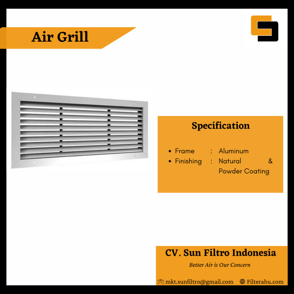 Return Air Grill Aluminium