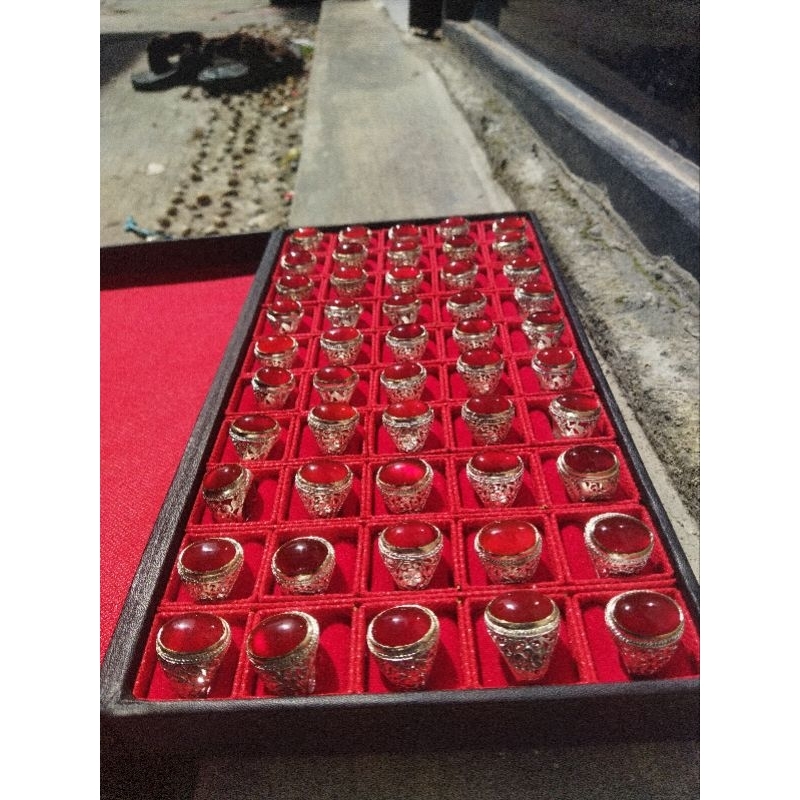 BATU AKIK CEMPAKA MERAH ACEH NATURAL SUPER KRISTAL