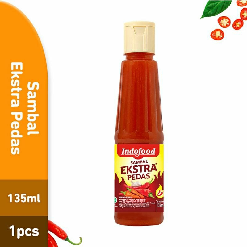 

Indofood sambal ekstra pedas 135ml