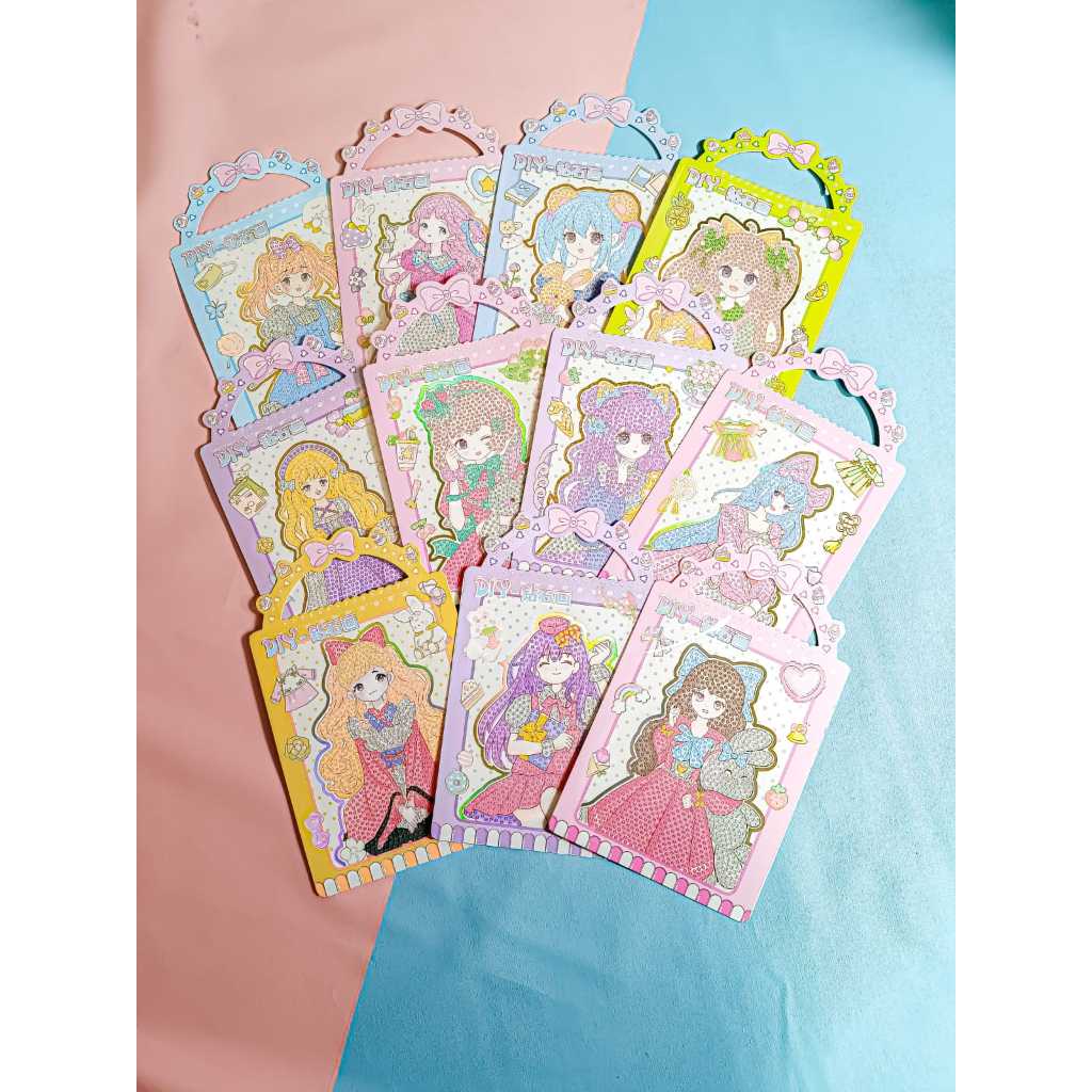 

Promo STIKER MANIK BEADS STICKER DIAMOND PAINTING MIXUE/SANRIO/ANIME 1 PACK MURAH