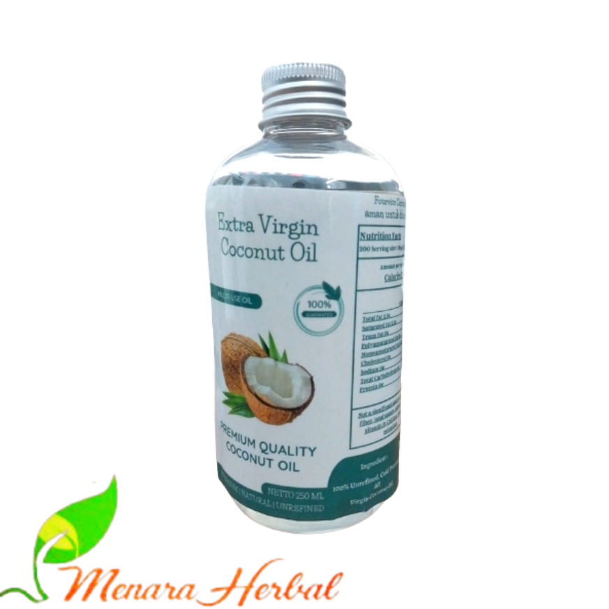 

Minyak Kelapa Murni I VCO FOURVICO Isi 250ml I 100% Virgin Coconut Oil Asli