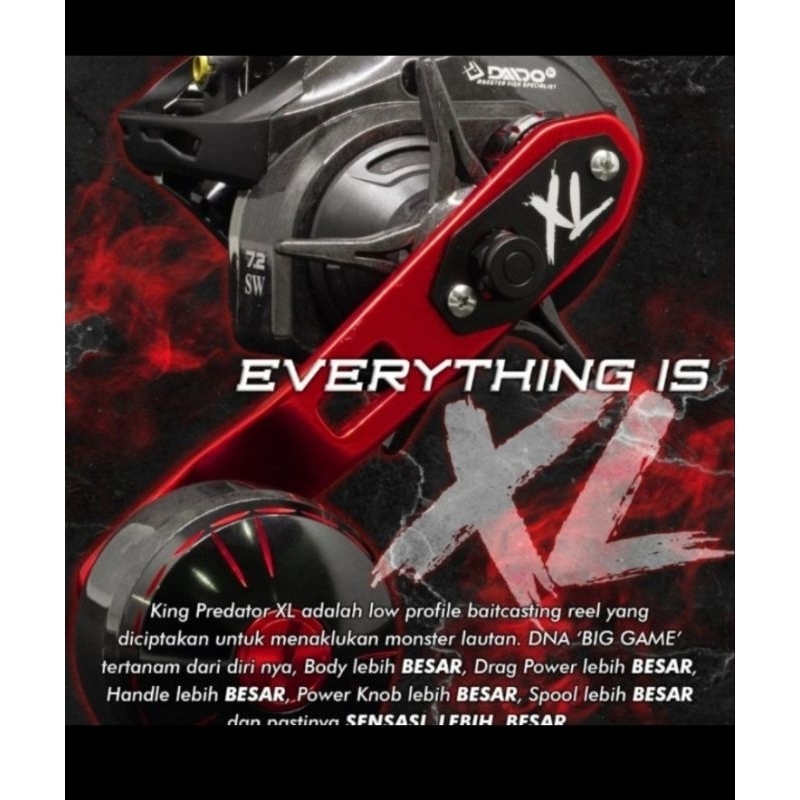 Reel daido king predator 400 L reel baitcasting type overhead jigging series