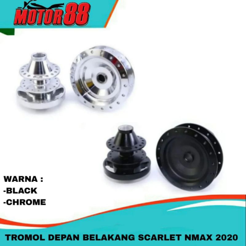 Tromol Trombol Hub Depan Belakang Scarlet Nmax Old Nmax New
