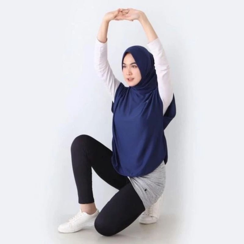 Jilbab sport jumbo sporty