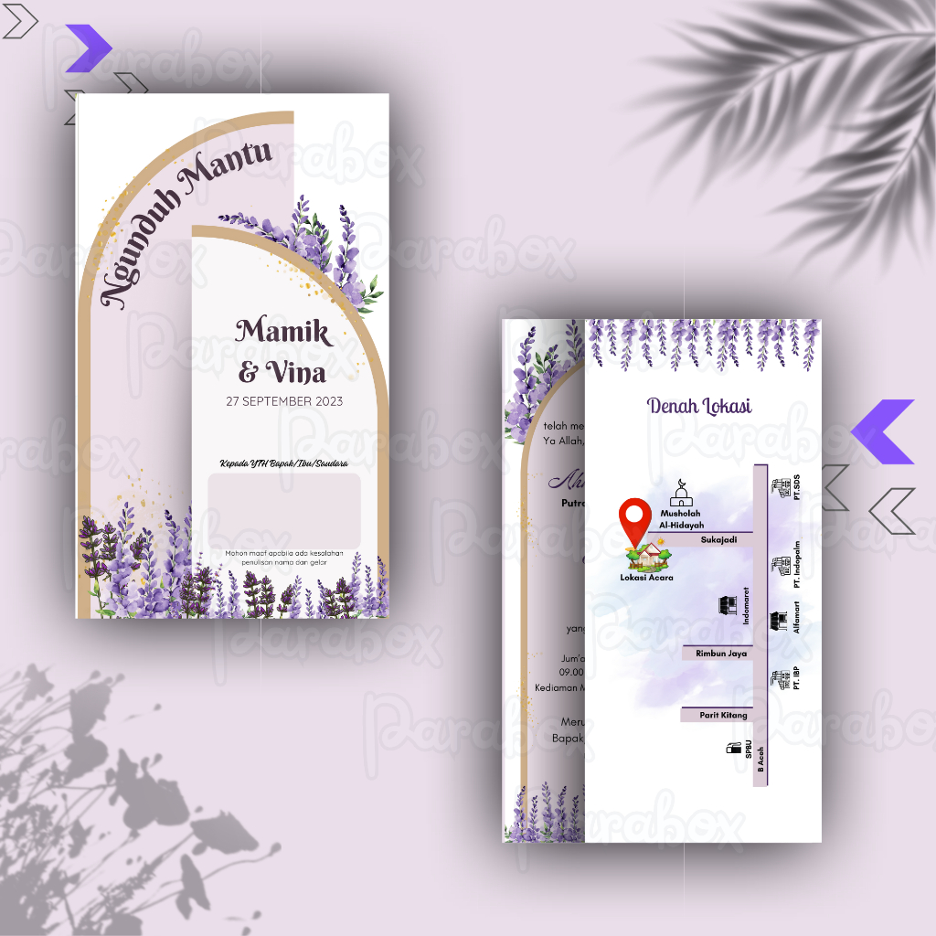 Undangan Murah/ Undangan Aesthetic/Undangan kekinian