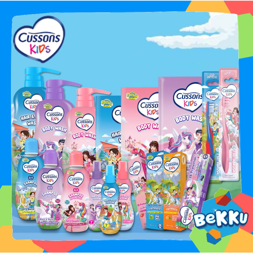 Cussons Kids Series | Body Wash | Kids Shampoo | Cologne | Toothpaste | Cusson Anak Series | Bekku