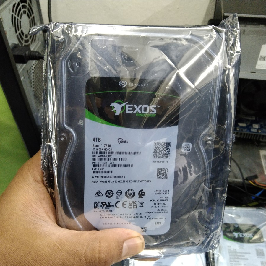 hdd hardisk 4tb internal pc seagate exos murah likenew