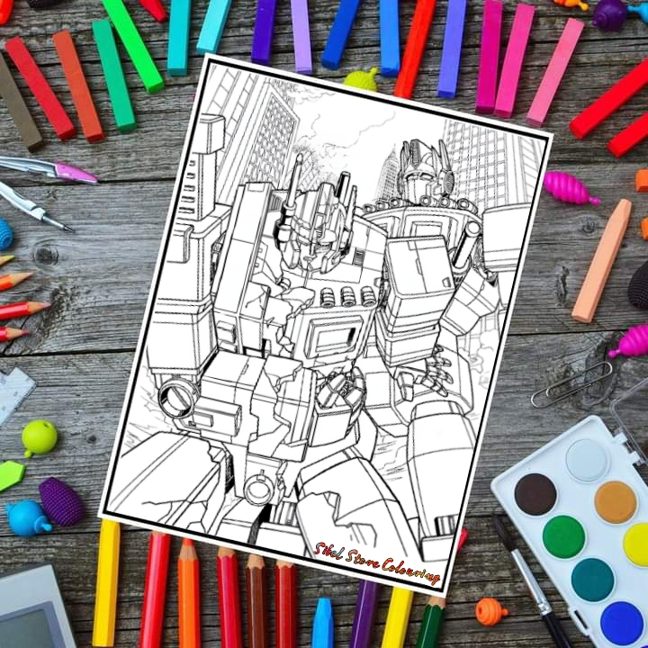 

Kertas Mewarnai Gambar Anak Tema Transformers V3 / Kertas Gambar (10 Lembar Gambar)