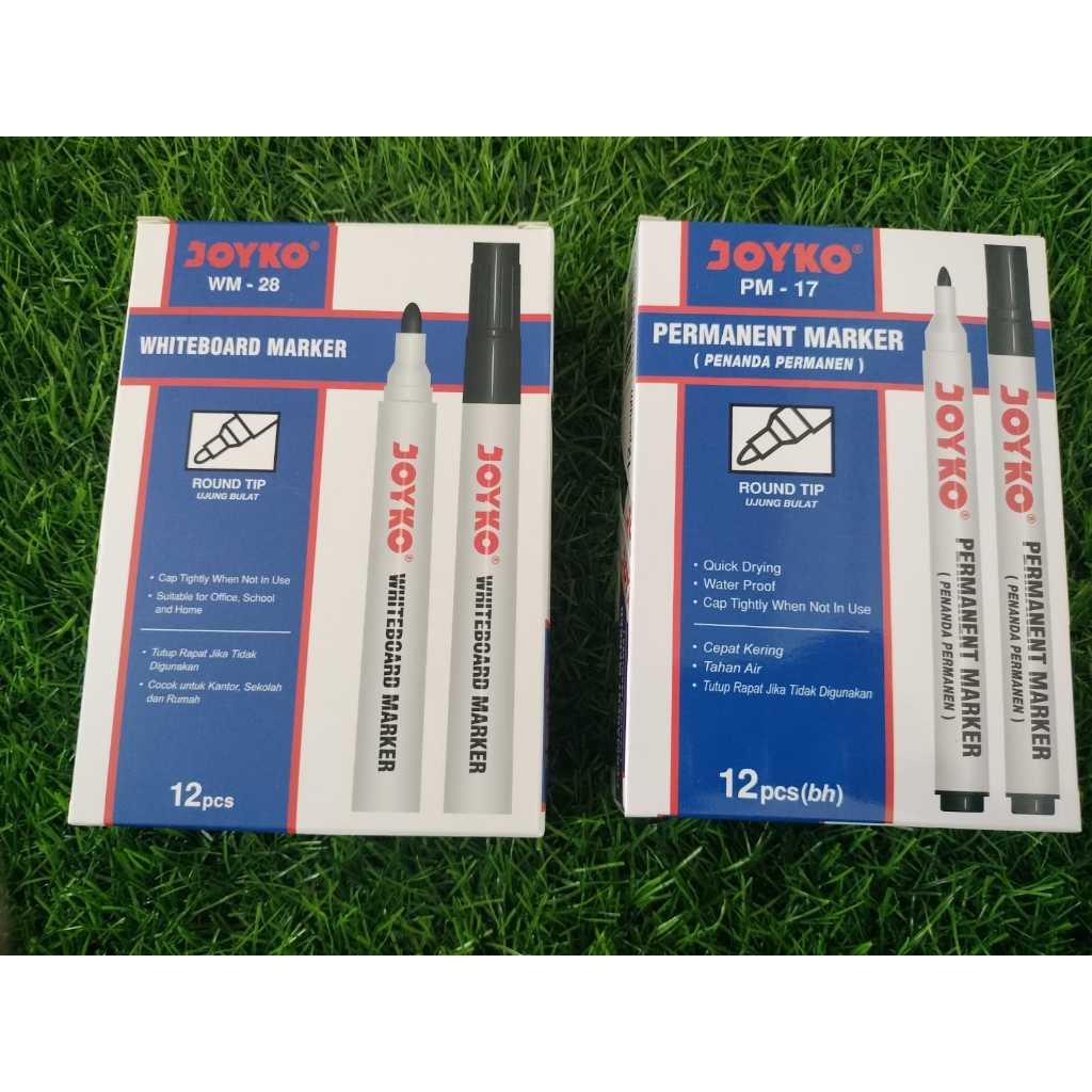 

Spidol JOYKO Whiteboard & Permanent / Sipdol JOYKO Original 1 Pack -12Pcs