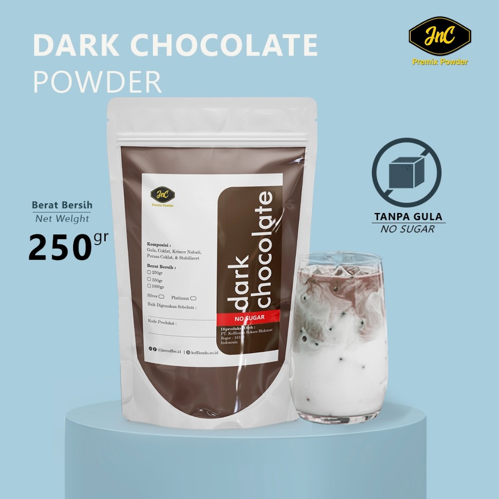 

JnC Dark Chocolate Tanpa Gula 250 Gr / Bubuk minuman Dark Coklat