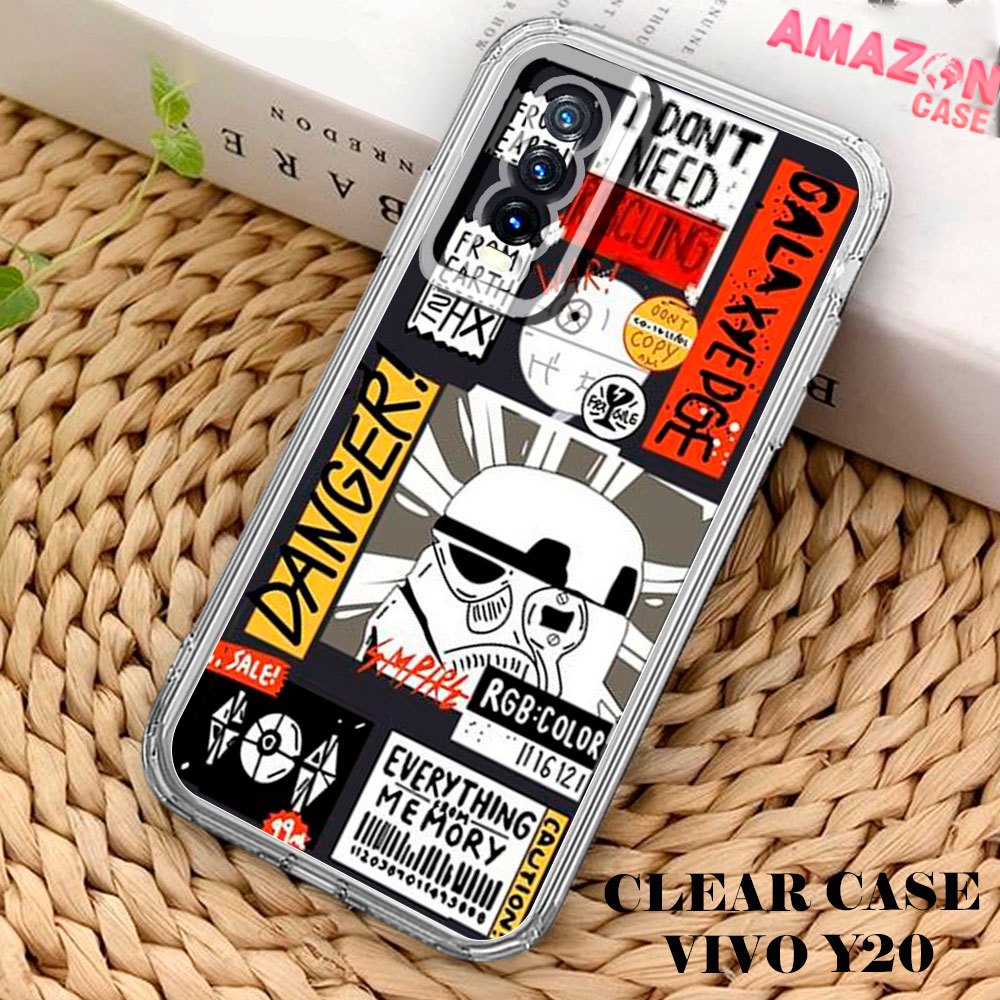 Casing hp vivo y12s y20  - Silikon hp Bening- Softcase Bahan Lentur- Casing Hp Murah - Silikon hp Ka