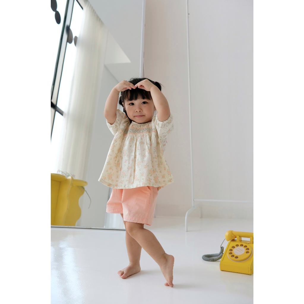 THETINYBUBU - HALLEY Smocked Set - Baju Set Anak Renda