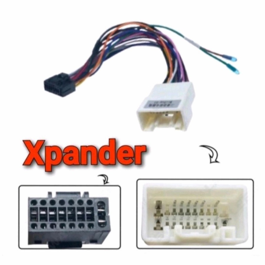 Soket Head Unit Android Outlander sport XPander Soket Head Unit Android Pajero Baru Kabel Audio Soke
