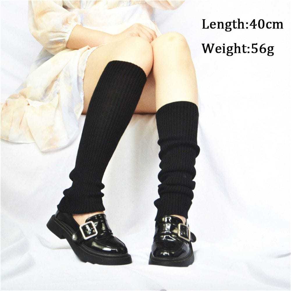 ITSHOPING - Kaos Kaki Panjang Penghangat Betis Motif Salur Japanase Style Leg Warmer Cute  Gothic Harajuku Style