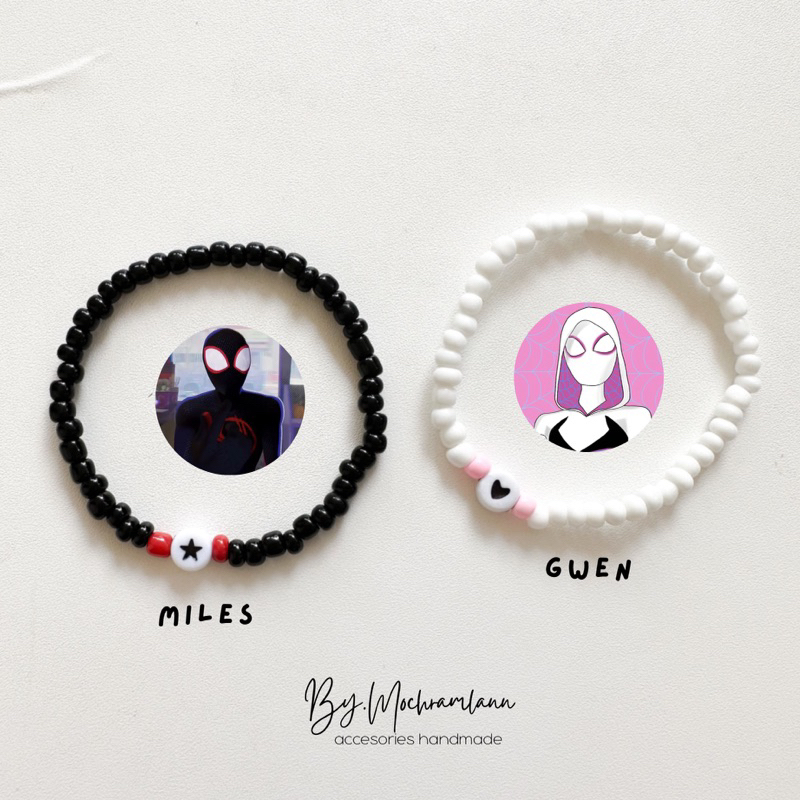 GELANG MILES&GWEN VER4// GELANG SUPERHERO/ GELANG COUPLE SPIDERMAN