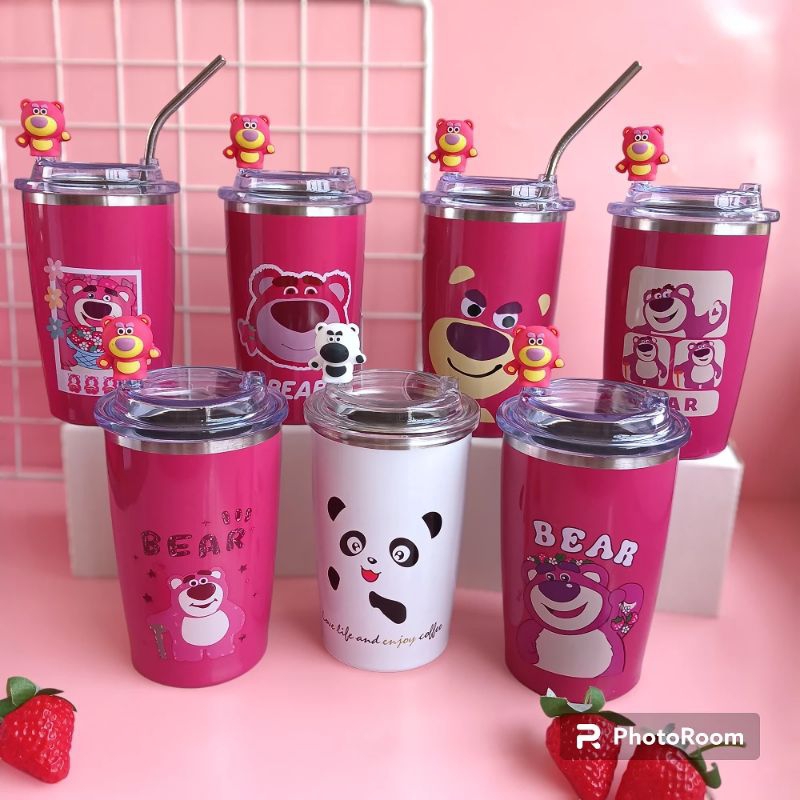 TUMBLER LOTSO BEAR SET SEDOTAN 500ML