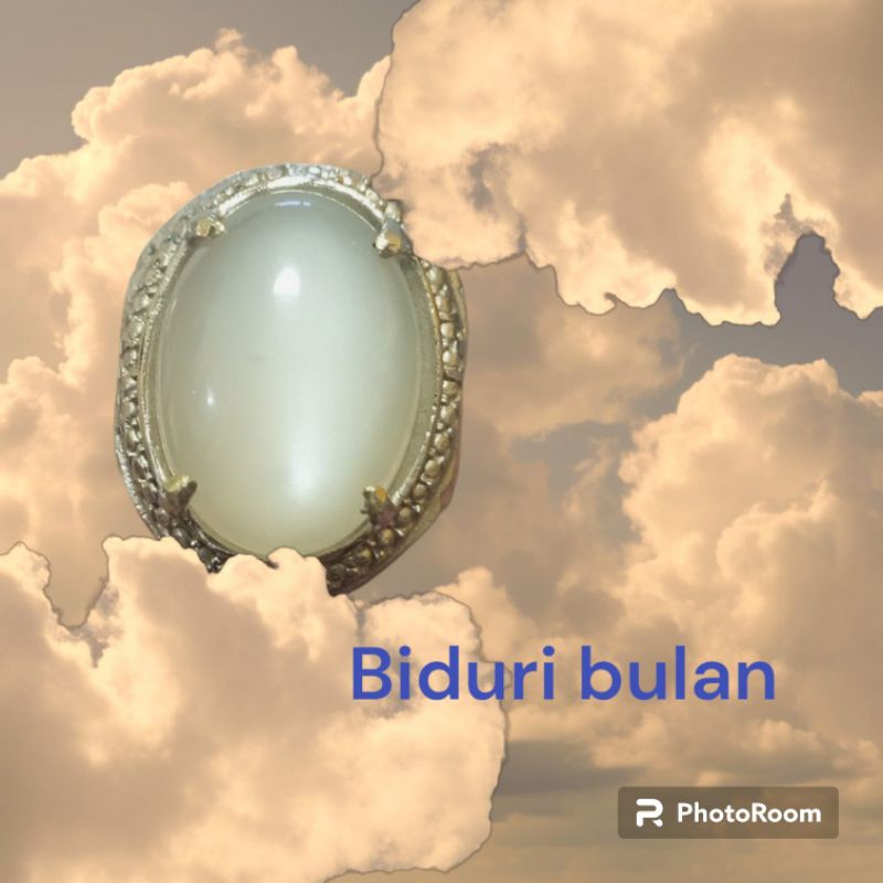 Batu Biduri Bulan jumbo asli (R 8,5)