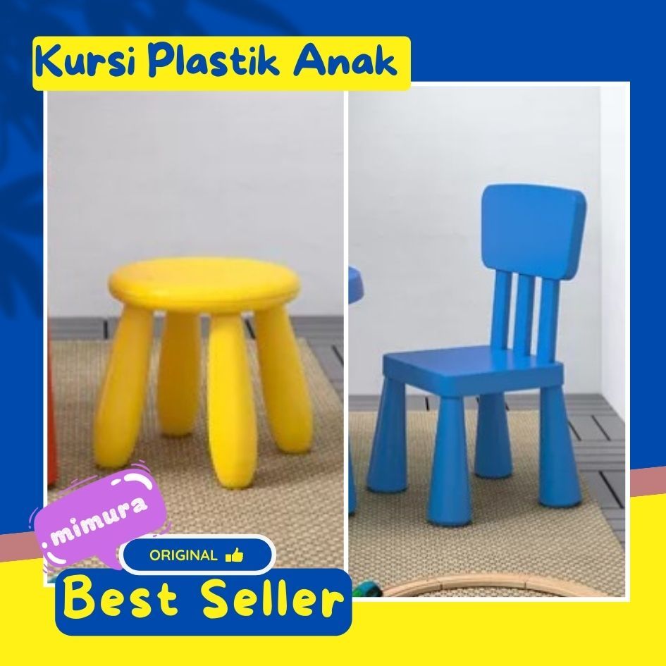 Kursi Plastik Anak Kecil Sandaran Bulat Playground Indoor Outdoor