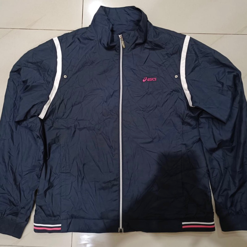 Jaket Tracktop Waterproof Windbreaker ASICS - LIKE NEW - MADE IN KOREA
