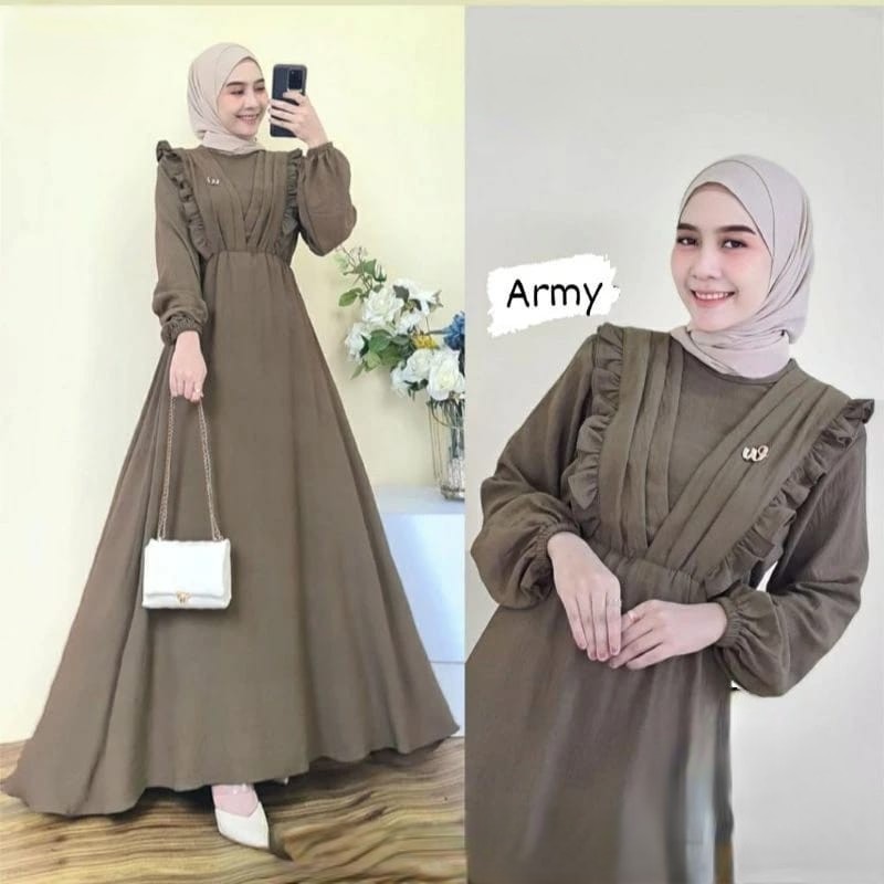 VEREN FARINA DRESS MAXY CRINKLE AIRFLOW