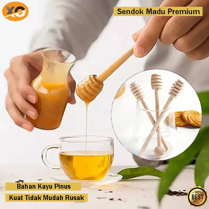 Sendok Madu Kayu Stik Pengaduk Madu Stik Madu Food Grade Bahan Kayu Pinus Premium