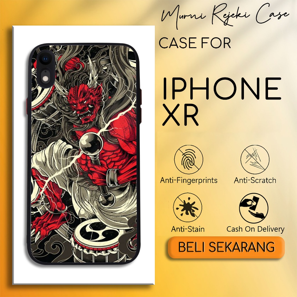 Murni Case IPHONE XR Motif gambar japan art keren Case Terbaru Termurah Pelindung Hp Lucu Terlaris C