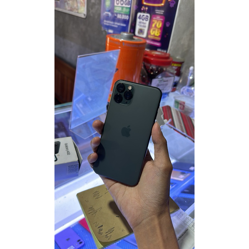 iphone 11 pro 64 gb posisi terblokir sinyal harus unlock / wifi only sementara