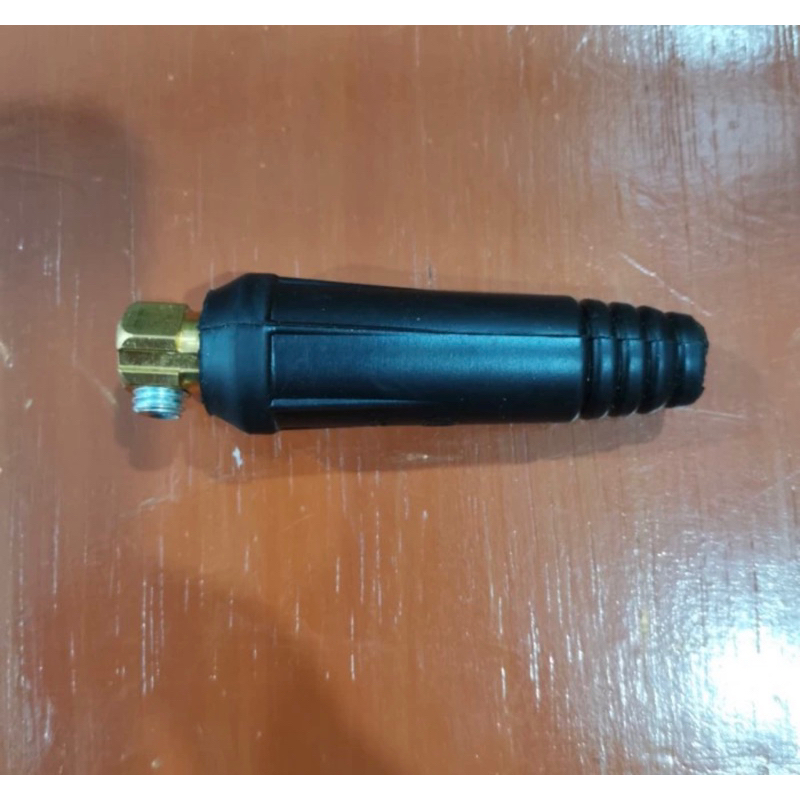 Konektor male 10-25 mm konektor kabel las colokan las listrik cowok panjang