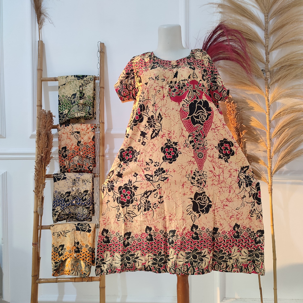 DASTER RAYON STANDAR FULL FINISH PAYUNG BATIK SOGAN/DASTER MURAH BATIK SOGAN LD 110/DASTER BATIK SOG