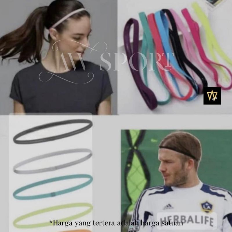 Headband Olahraga / Mini Hairband Sport / Ikat Kepala Olahraga