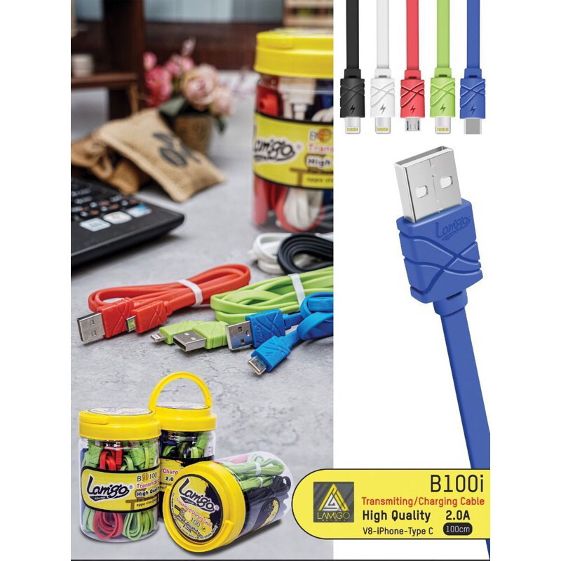ECER Kabel Data Lamigo B100i type-C & lightning