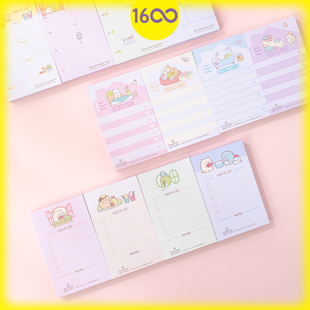 

Sumikko Gurashi Note Checklist To do list | Memo Catatan Sumikko Gurashi